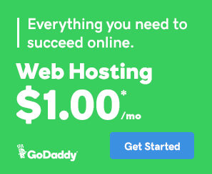 $1*/ mo hosting! Everything you need to succeed online with GoDaddy!